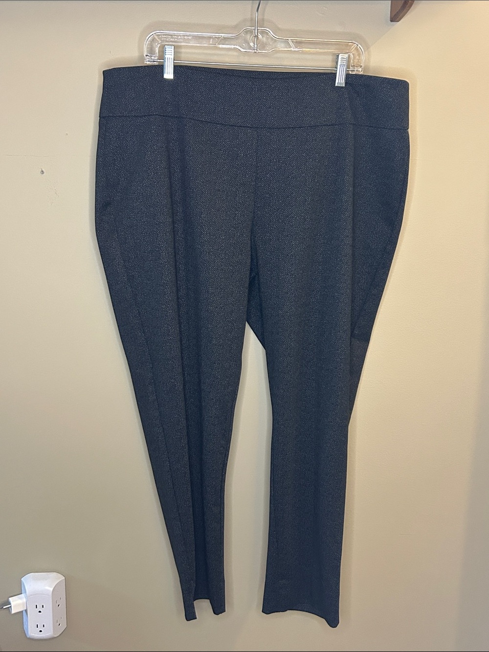 Zac & Rachel Dark Charcoal/Black Ponte Trousers